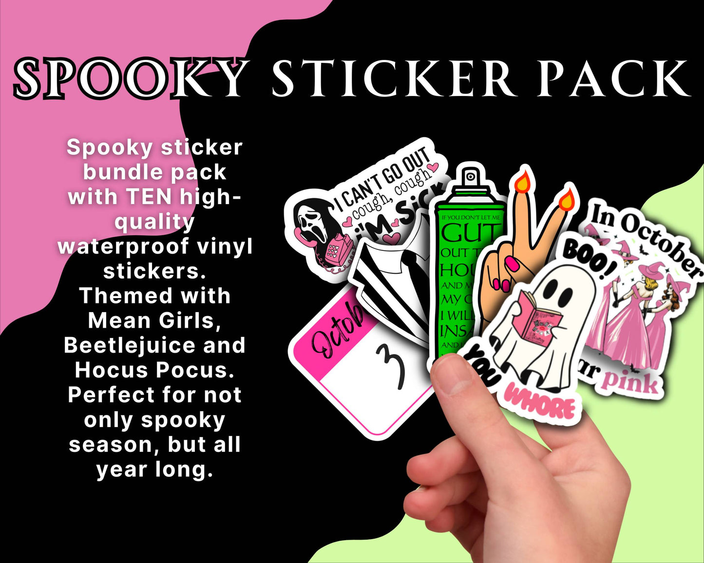 Themed Spooky Sticker Pack!