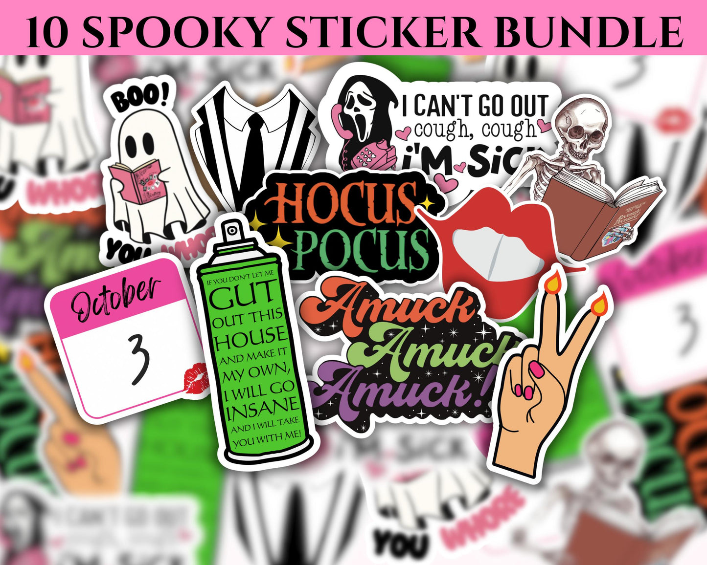 Themed Spooky Sticker Pack!