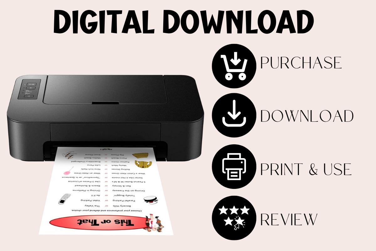 Clueless inspired This Or That party game!