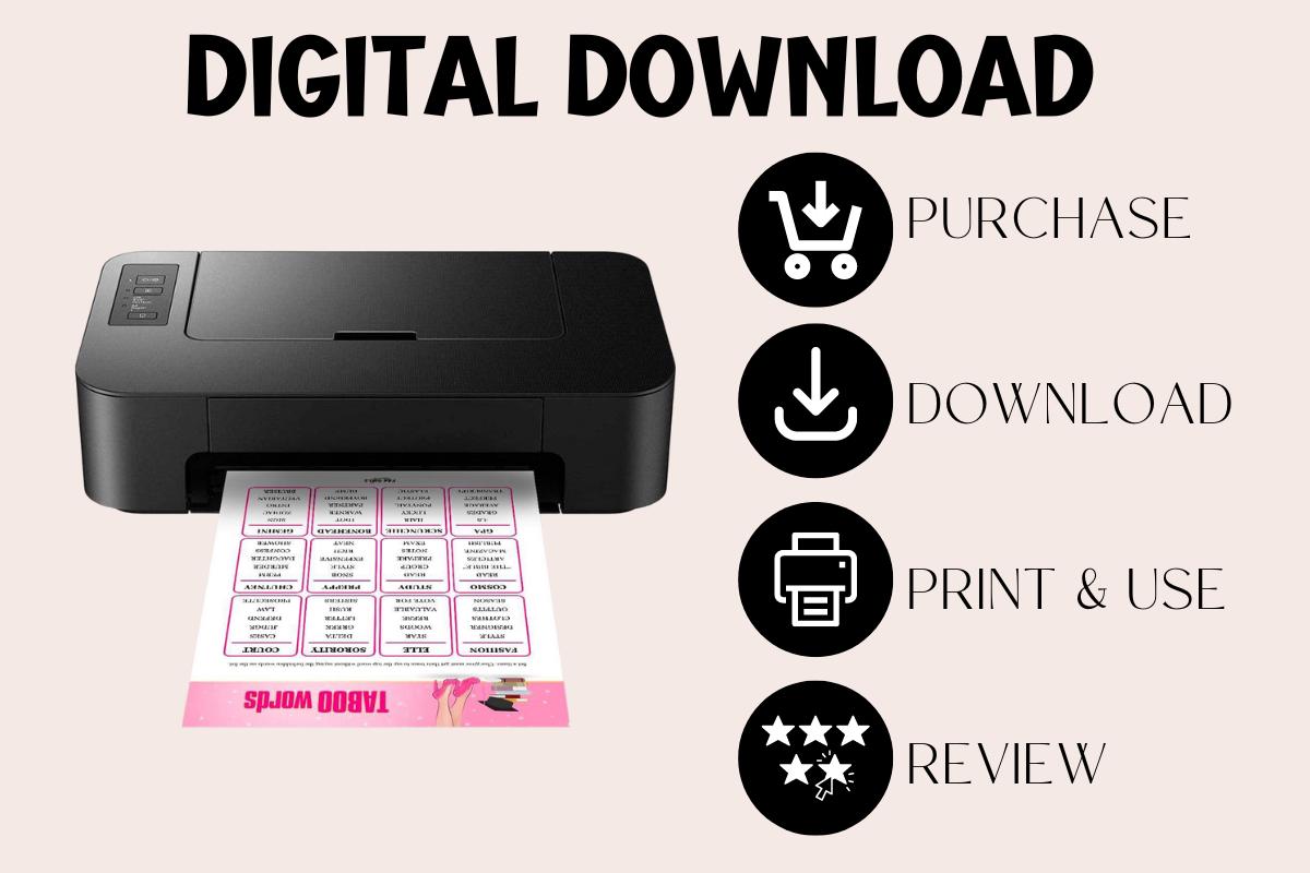Legally Blonde inspired Taboo Words party game!