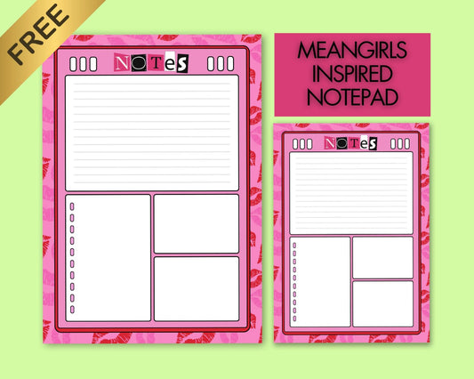 FREE Mean Girls Note Pad!